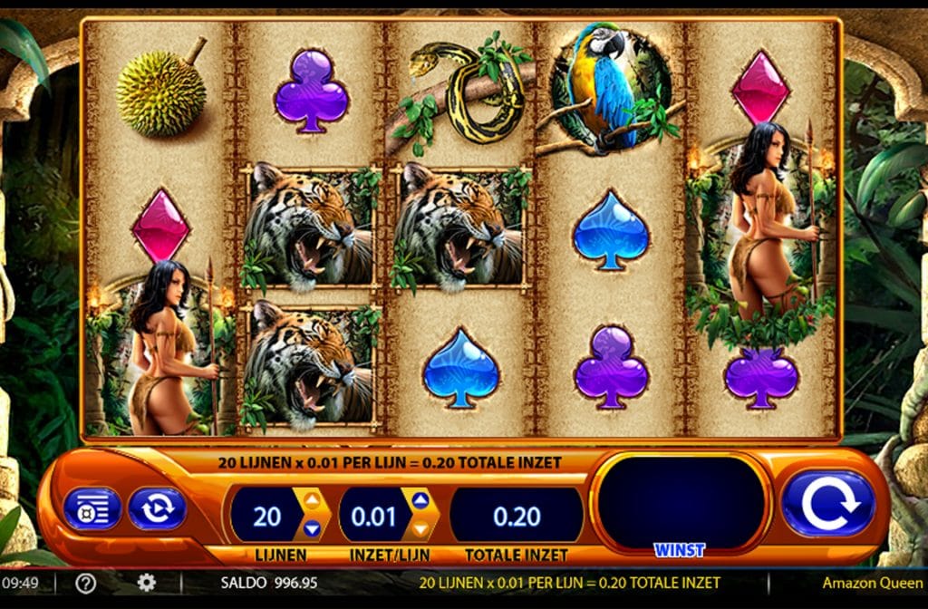 De Amazon Queen gokkast is ontwikkeld door spelprovider WMS