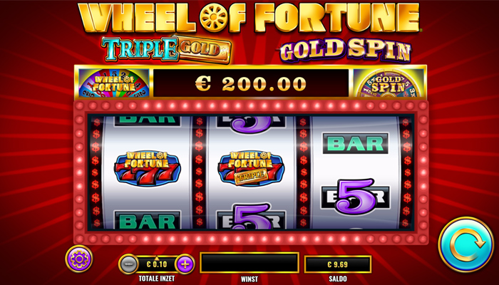 wheel of fortune triple gold spin speelveld